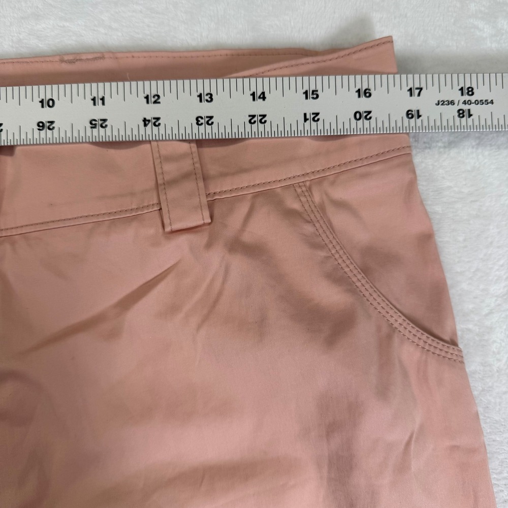 Jil Sander Womens Peach Pink Cotton Stretch Straight Leg Trousers Size 42 Italy - Picture 6 of 11